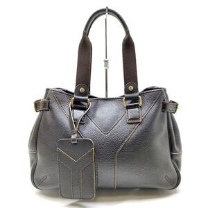 Yves Saint Laurent Brown Leather Shoulder Bag